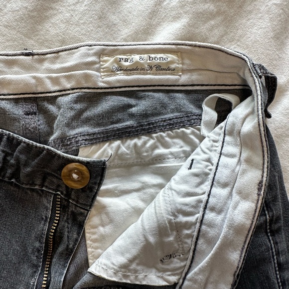 Rag n bone low rise, jeans with zippers - Picture 4 of 6